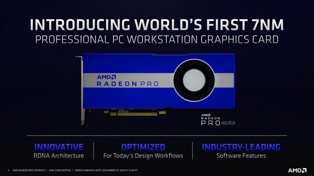 Видеокарта AMD Radeon Pro W5700