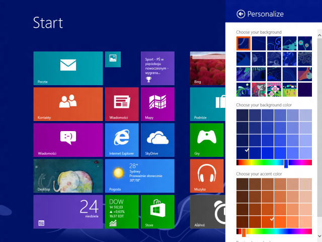 Скриншот Windows Blue
