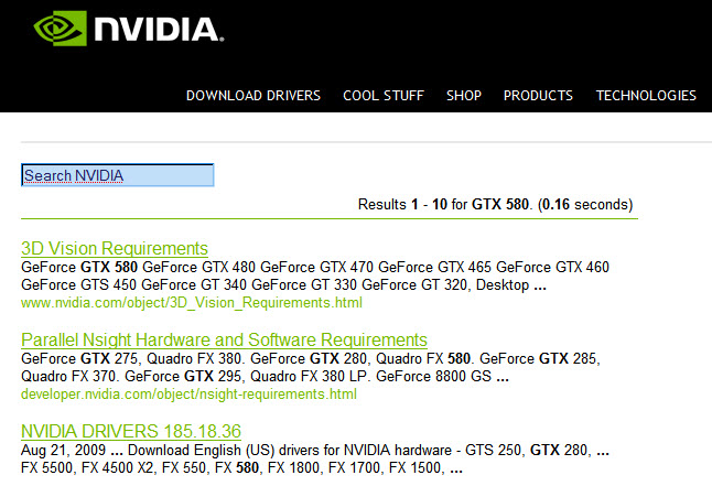 Упоминание о GeForce GTX 580 на базе GF110