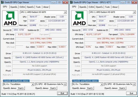 GPU Caps Viewer 1.14.2 vs 1.14.3