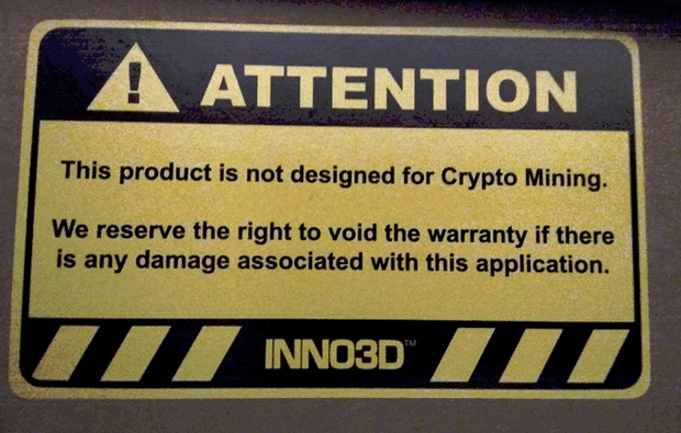 Предупреждение от Inno3D