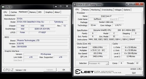 intel gulftown overclocked