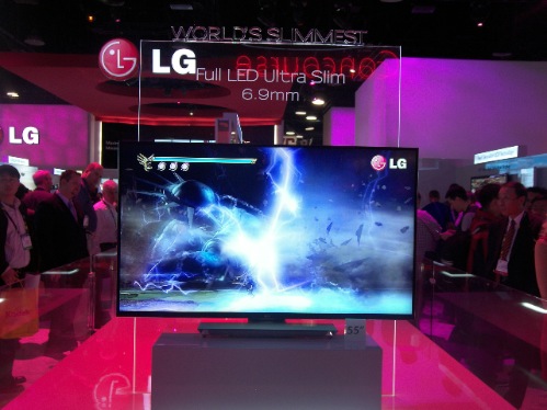 Самый тонкий телевизор в мире LG LE9500