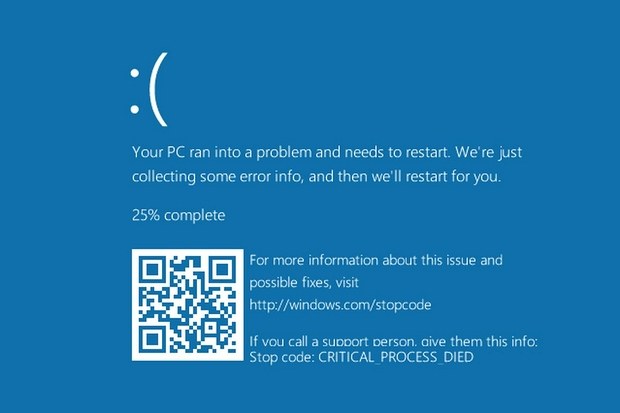 QR код в BSOD Windows 10
