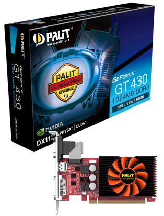 Palit GeForce GT430 (коробка)