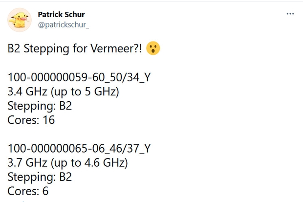 Степпинг B2 процессоров Vermeer