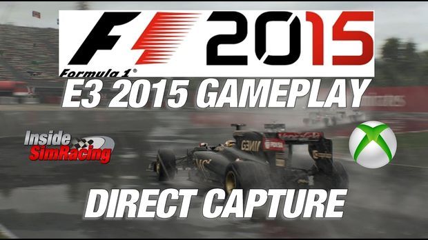 F1 2015 XBox One Montreal Rain Direct Capture Gameplay E3 2015