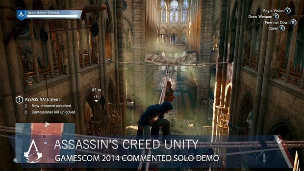 Assassin’s Creed Unity: Gamescom 2014 - Commented Solo Demo | Gameplay | Ubisoft [NA]