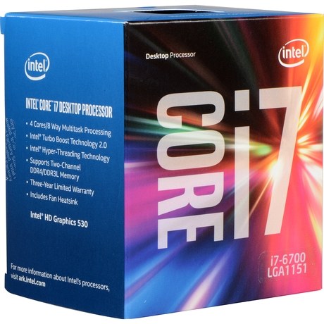 Упаковка процессора Intel Core i7