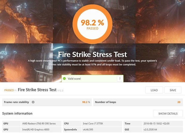 3DMark стресс тест