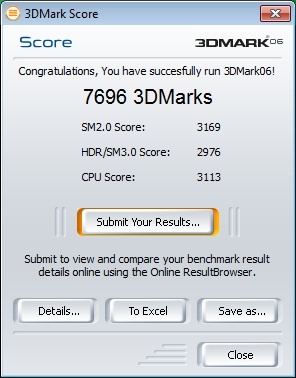 GeForce GT 320 3DMark`06