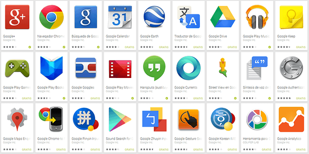 Google apps для Android