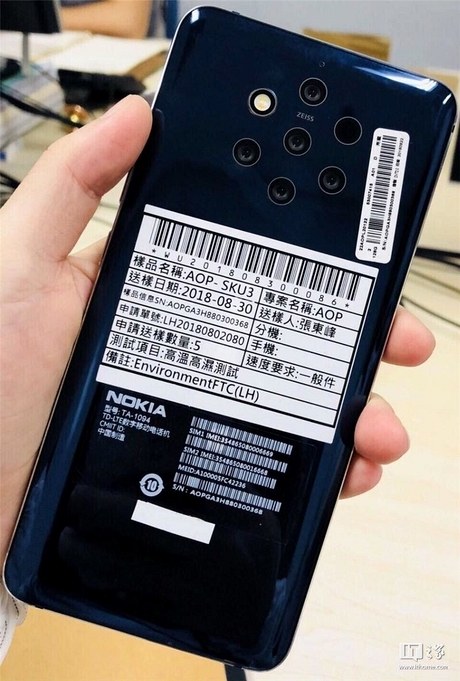 Пятикамерный смартфон Nokia