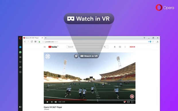 Кнопка вывода видео в VR