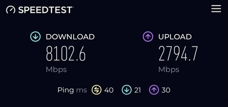 Speedtest Starlink Comunity Gateaway