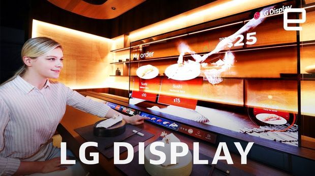 LG Display's transparent OLED screens and bendable TV at CES 2021