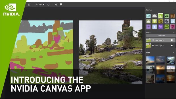 Introducing the NVIDIA Canvas App | NVIDIA Studio